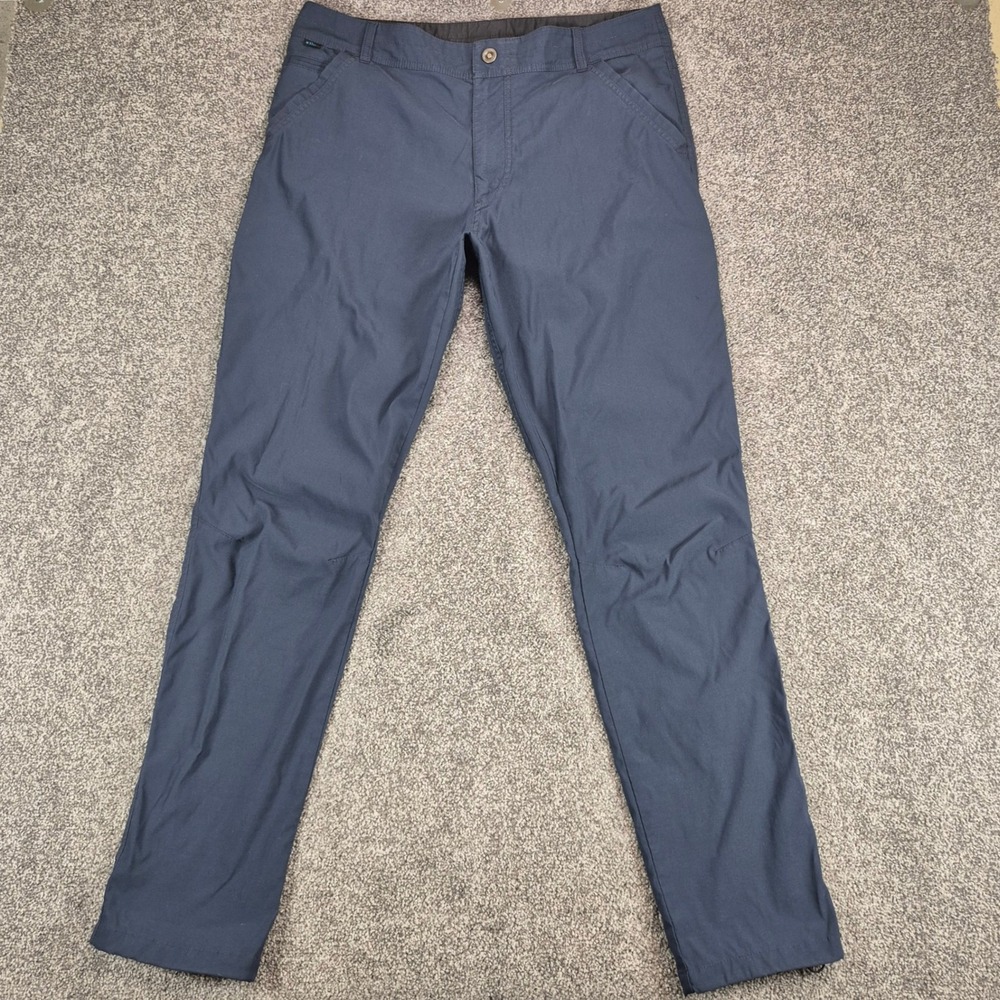 Kuhl Renegade Afire Chino Pants Mens 36x34 Blue Hiking Outdoor Stretch